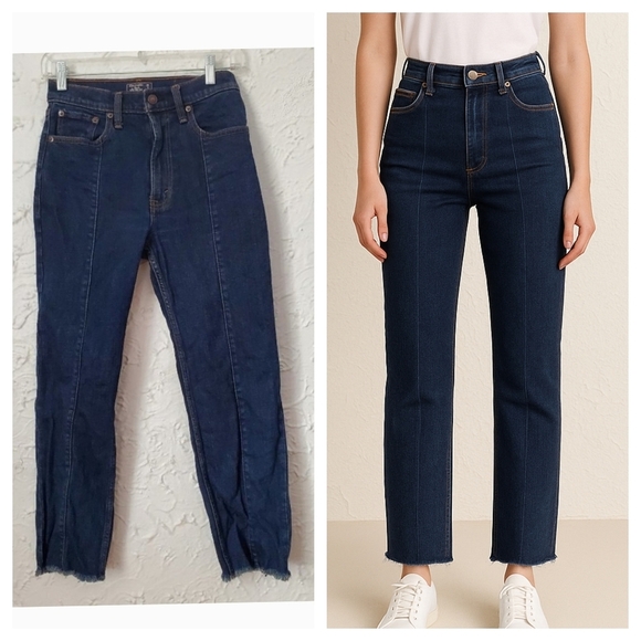 Abercrombie & Fitch Denim - Abercrombie & Fitch Ultra High Rise Straight Jeans